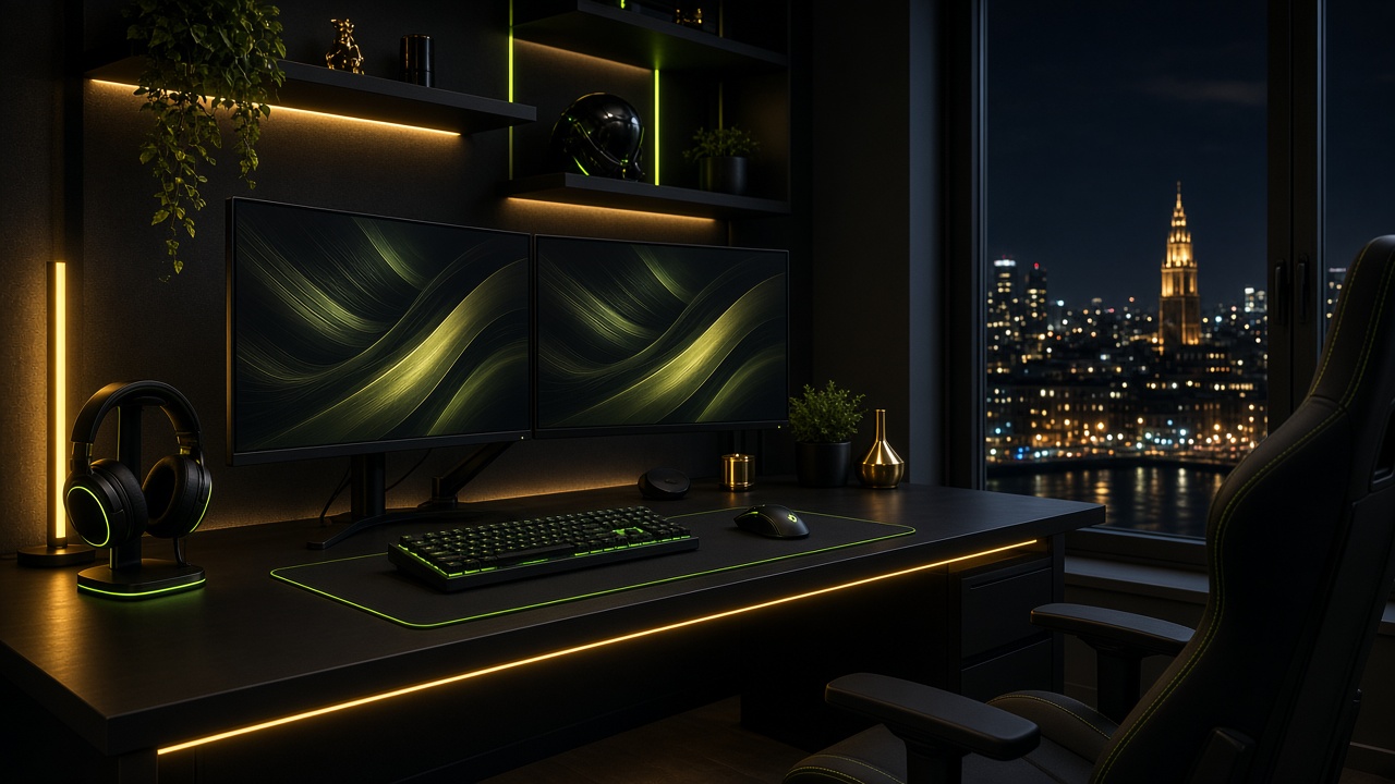 Professional esports battlestation setup