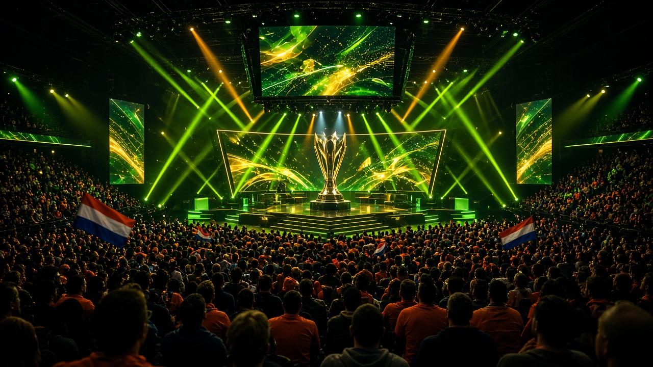 Esports arena crowd in the Netherlands